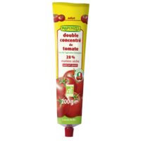 Double concentré de tomate, en tube